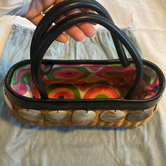 Suarez Wood and Shell Bag NWOT - Picture 3 of 8